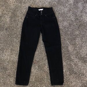 High-Waisted Black Women Jeans